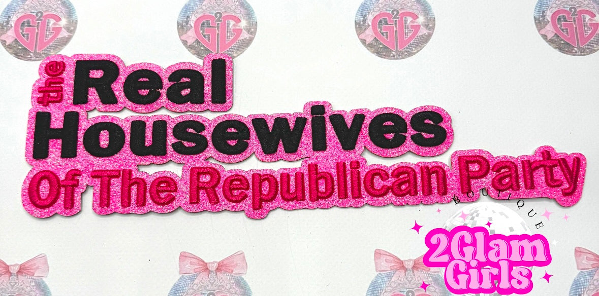 Shirt patch ~ Housewives ~ Iron on~ 3D iron on patch