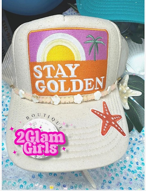 Trucker Hat Patch ~ Stay Golden