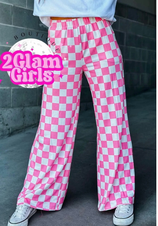 Checkered Print Pants