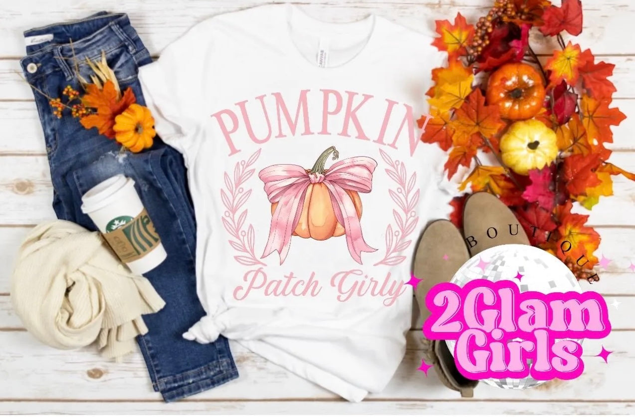 DTF Ready to press on tshirt ~ Pumpkin Girly