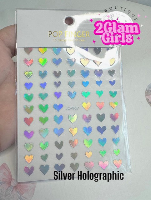 3D Nail Art Stickers ~ Coquette Nail decals ~ High quality nail stickers