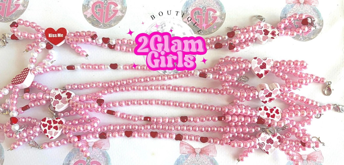 Trucker Hat Chains ~ bow Hat Chains ~ Valentines chains