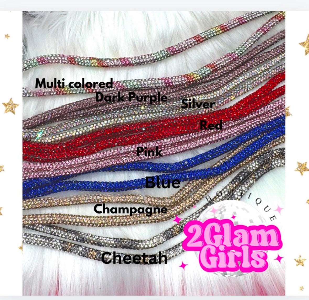 Bling Rope Chains ~ Great for hoodies ~ purse chain ~ Sparkle chain