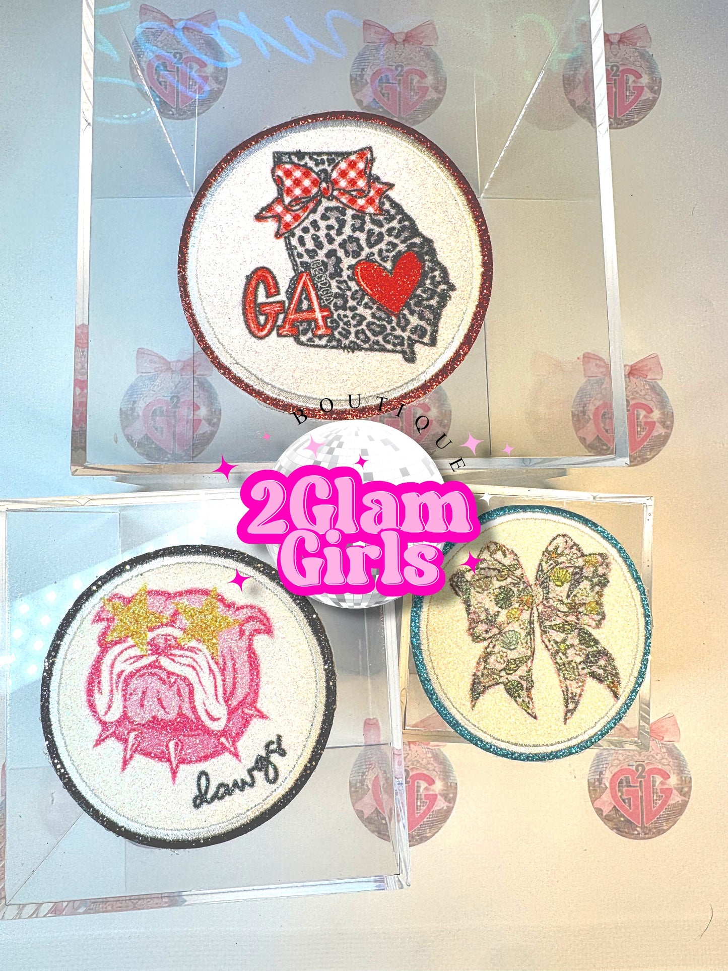 Sublimation Glitter Patch Blanks