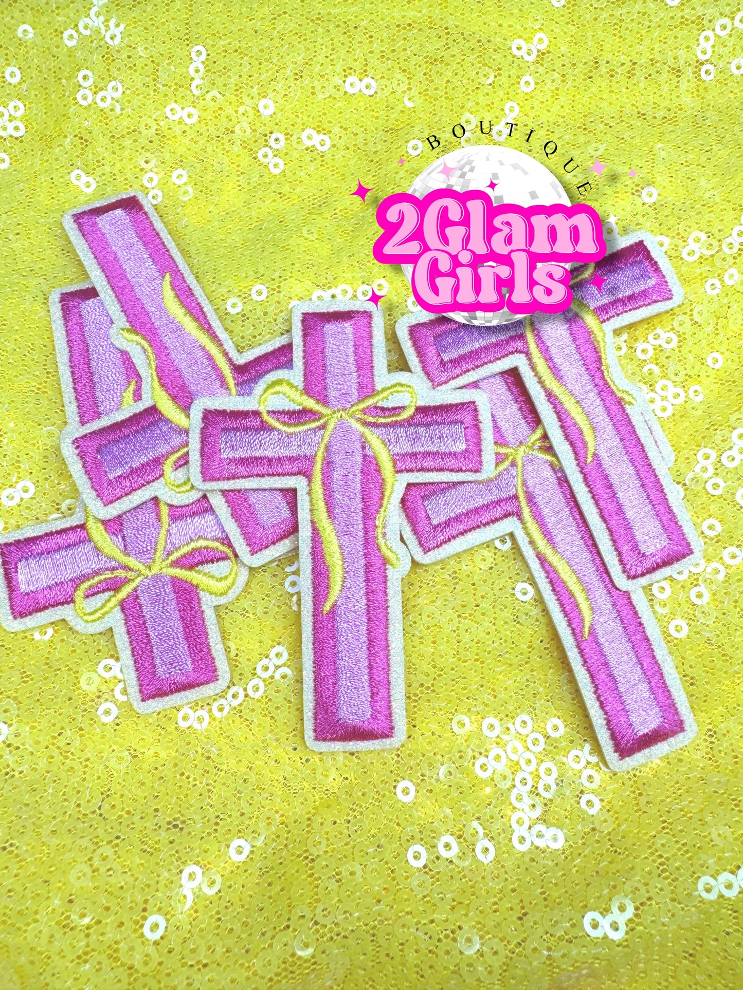 Pink and yellow Cross
