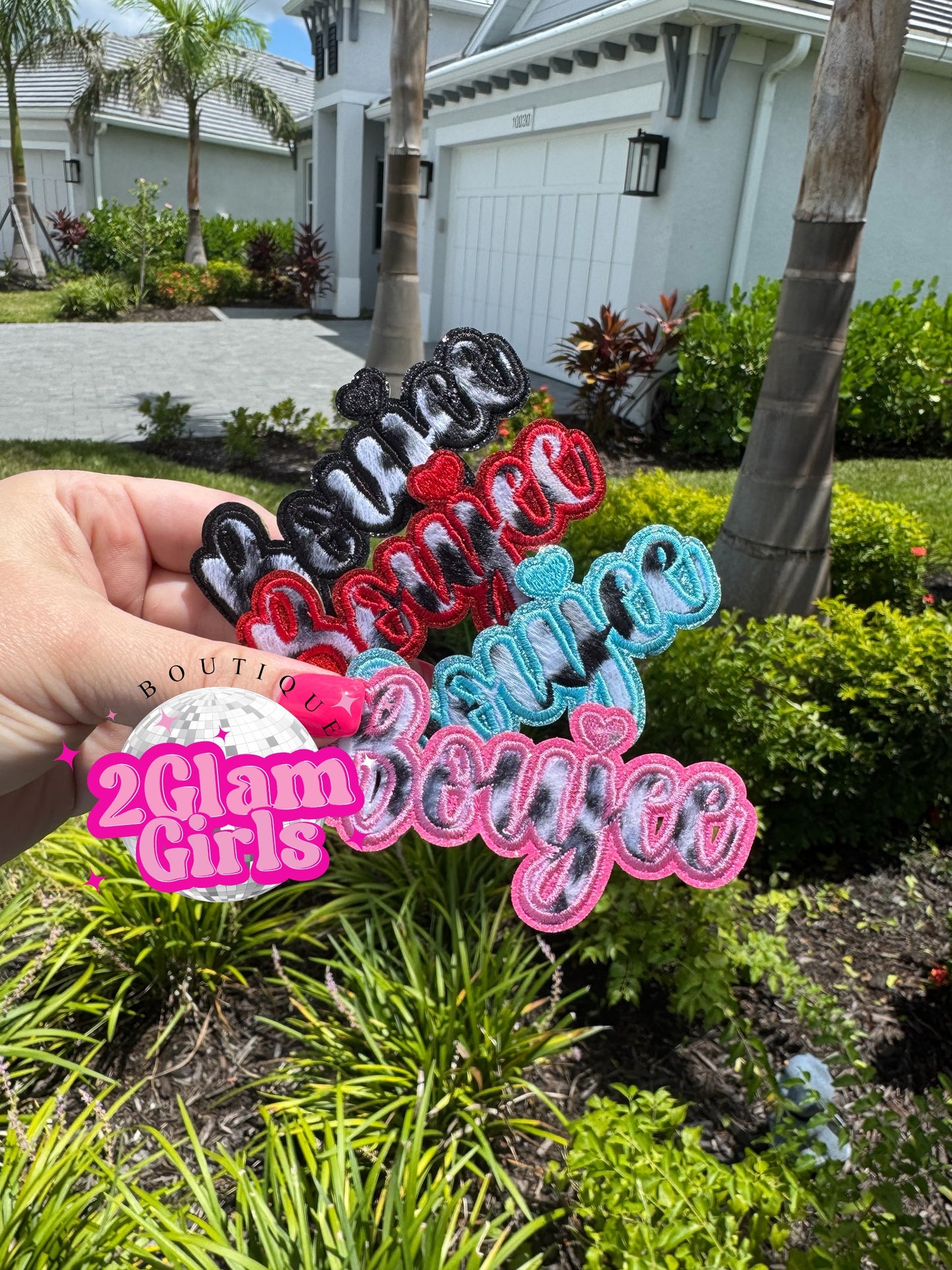 Boujee faux fur patches