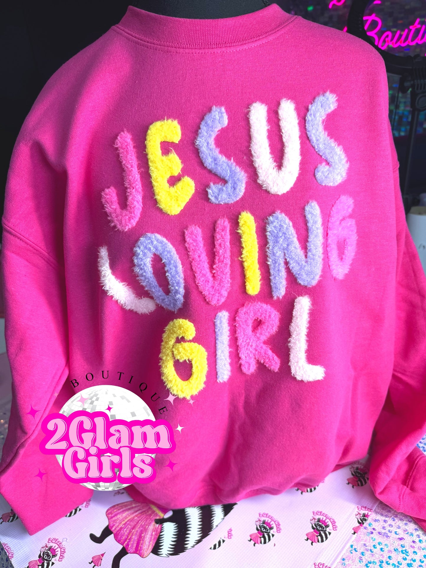 Jesus Loving Girl Fluffy Transfer 🩷