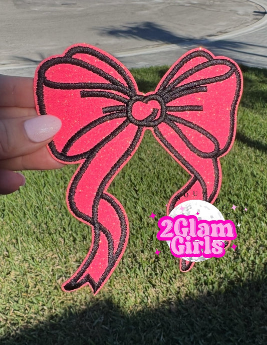 Hot pink glitter and hot pink stars ⭐️