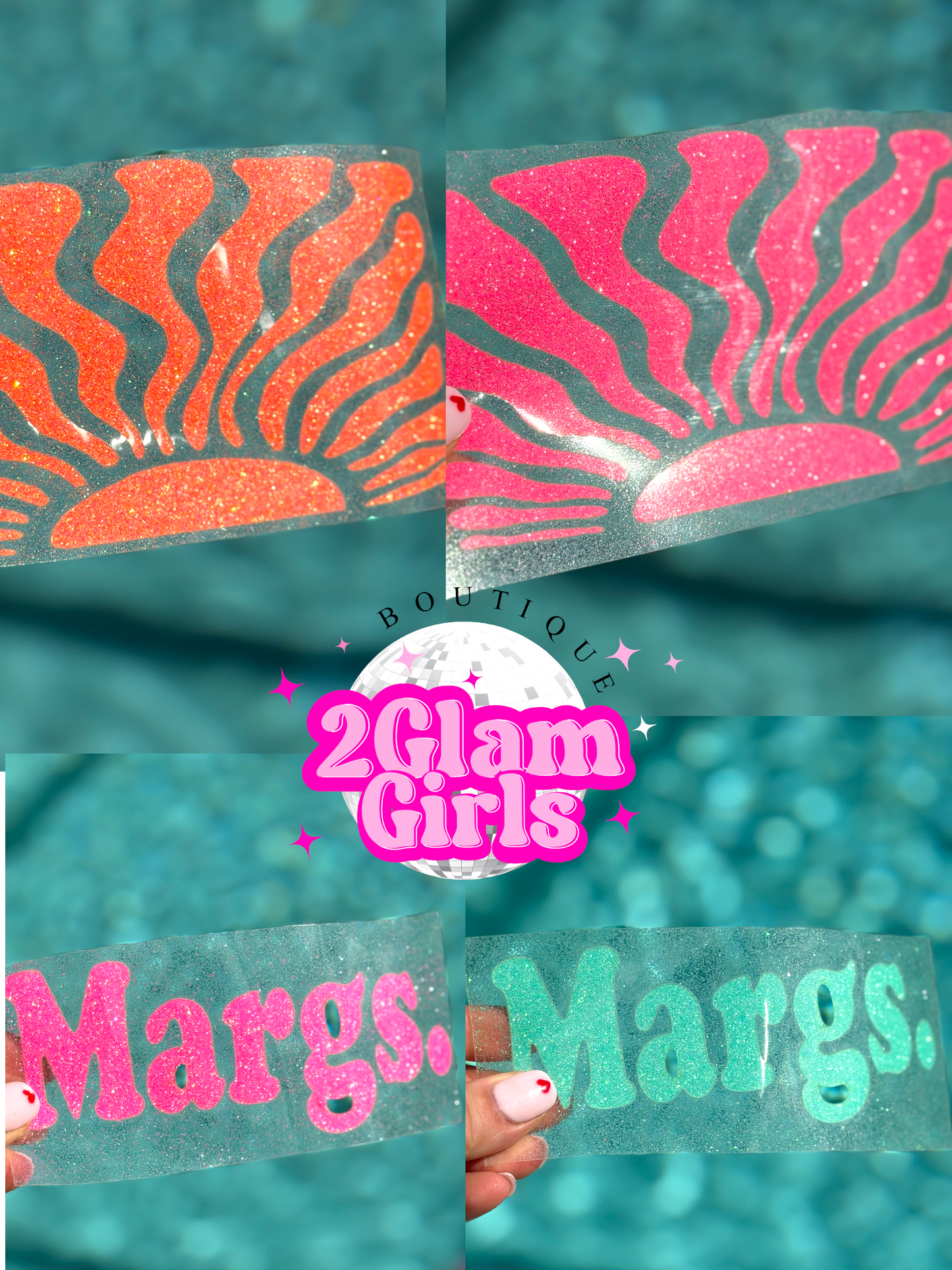 HTV Glitter Tranfers Sun ☀️ and Margs