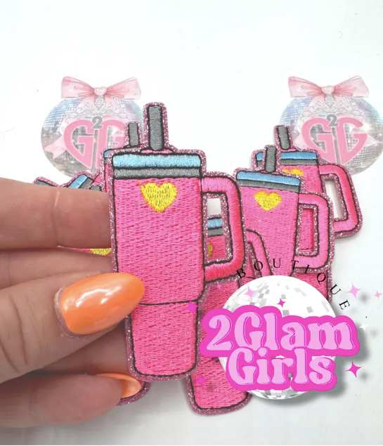 Ashlee Collection ~iron on Patches , htv transfers ~ glitter ~ cherries ~ fabulous, sweet