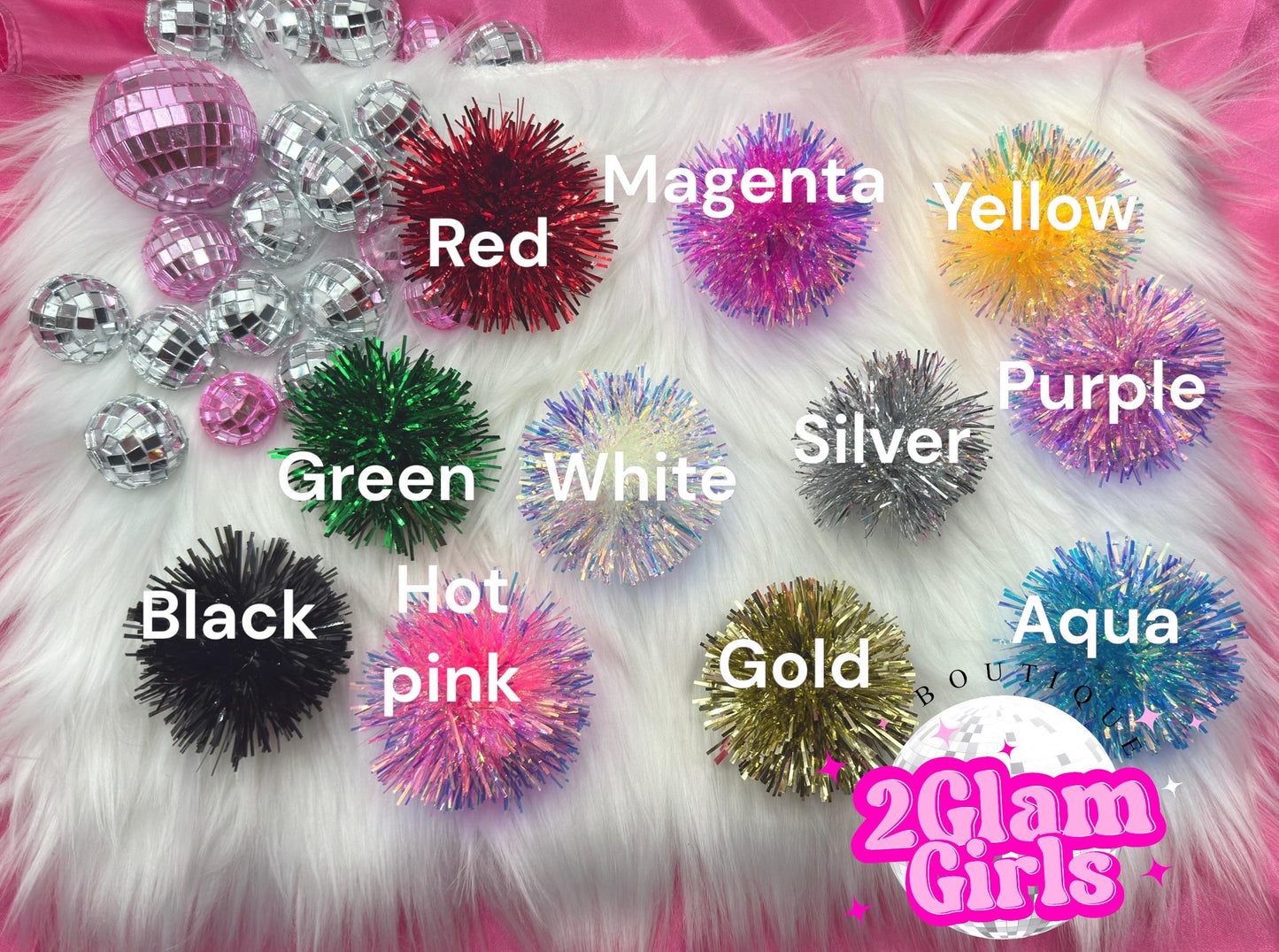 Tinsel Earrings ~ Birthday Earrings ~ Sparkle Earrings ~ Holiday Earrings ~ Game Day Earrings