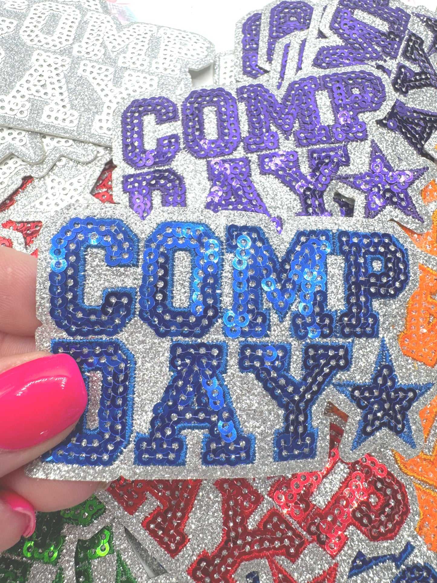 Comp Cheer ~ Glitter and Sequins Cheer Patch
