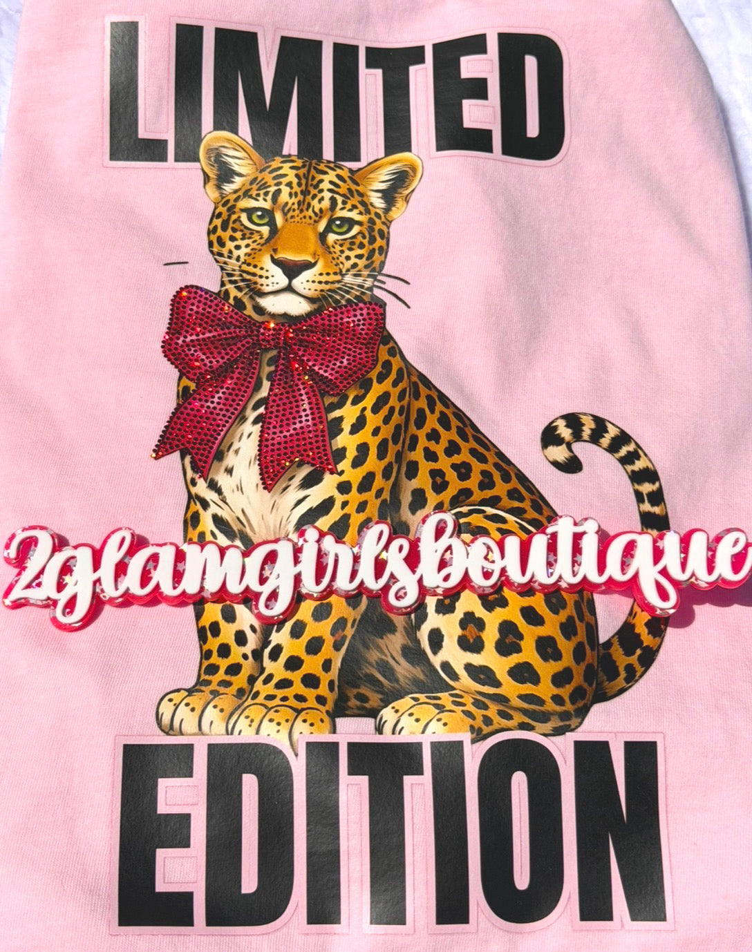 Limited Edition Tiger Screenprint with Spangles