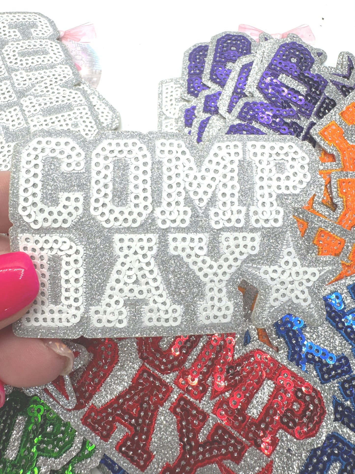 Comp Cheer ~ Glitter and Sequins Cheer Patch