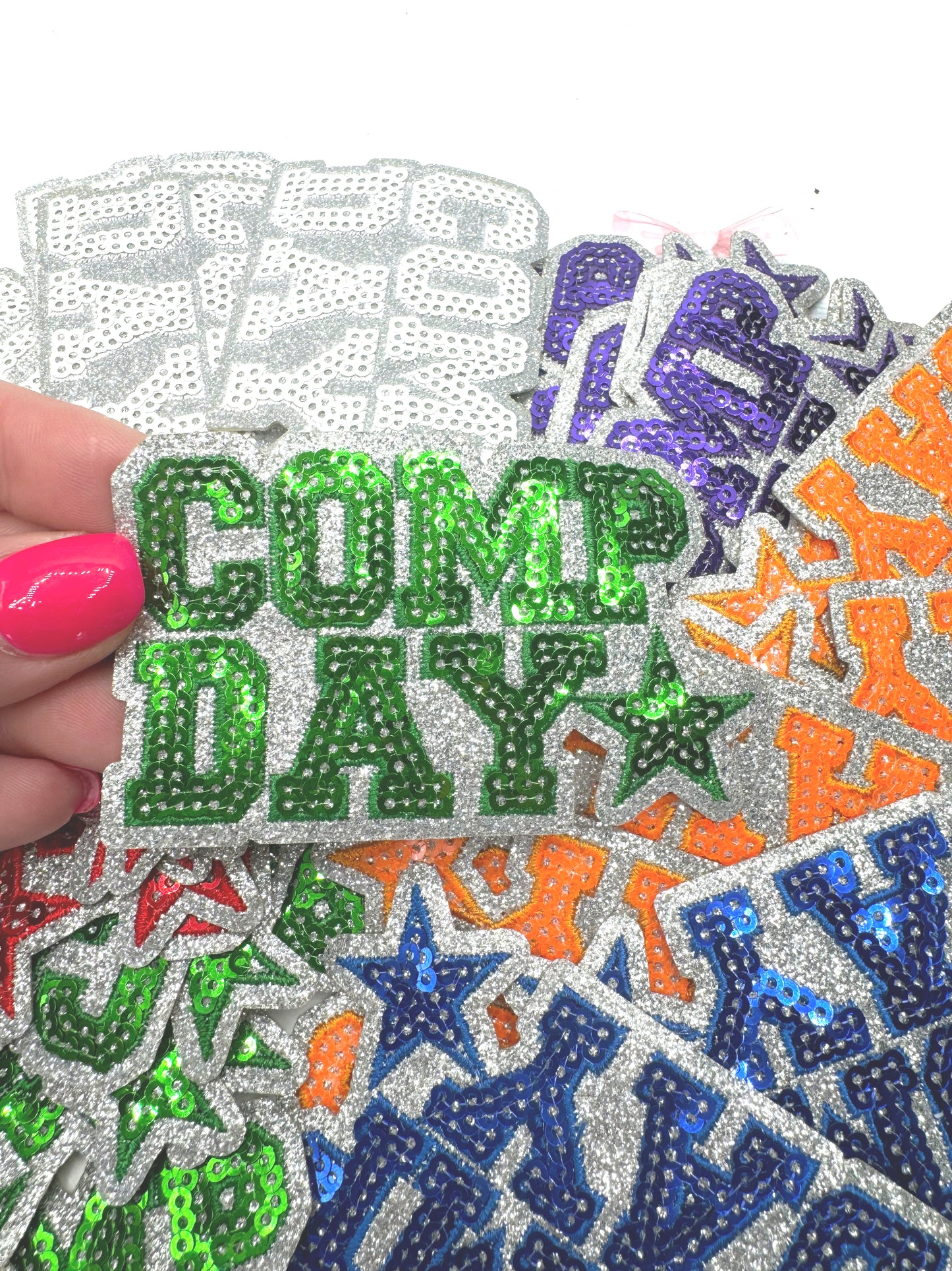 Comp Cheer ~ Glitter and Sequins Cheer Patch