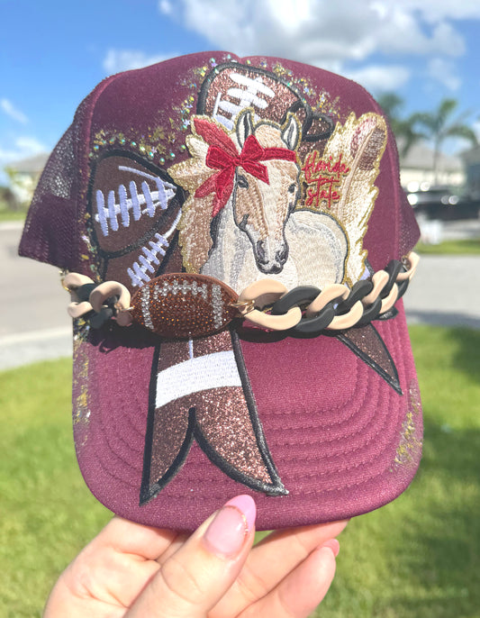 Football Side Bow or hat