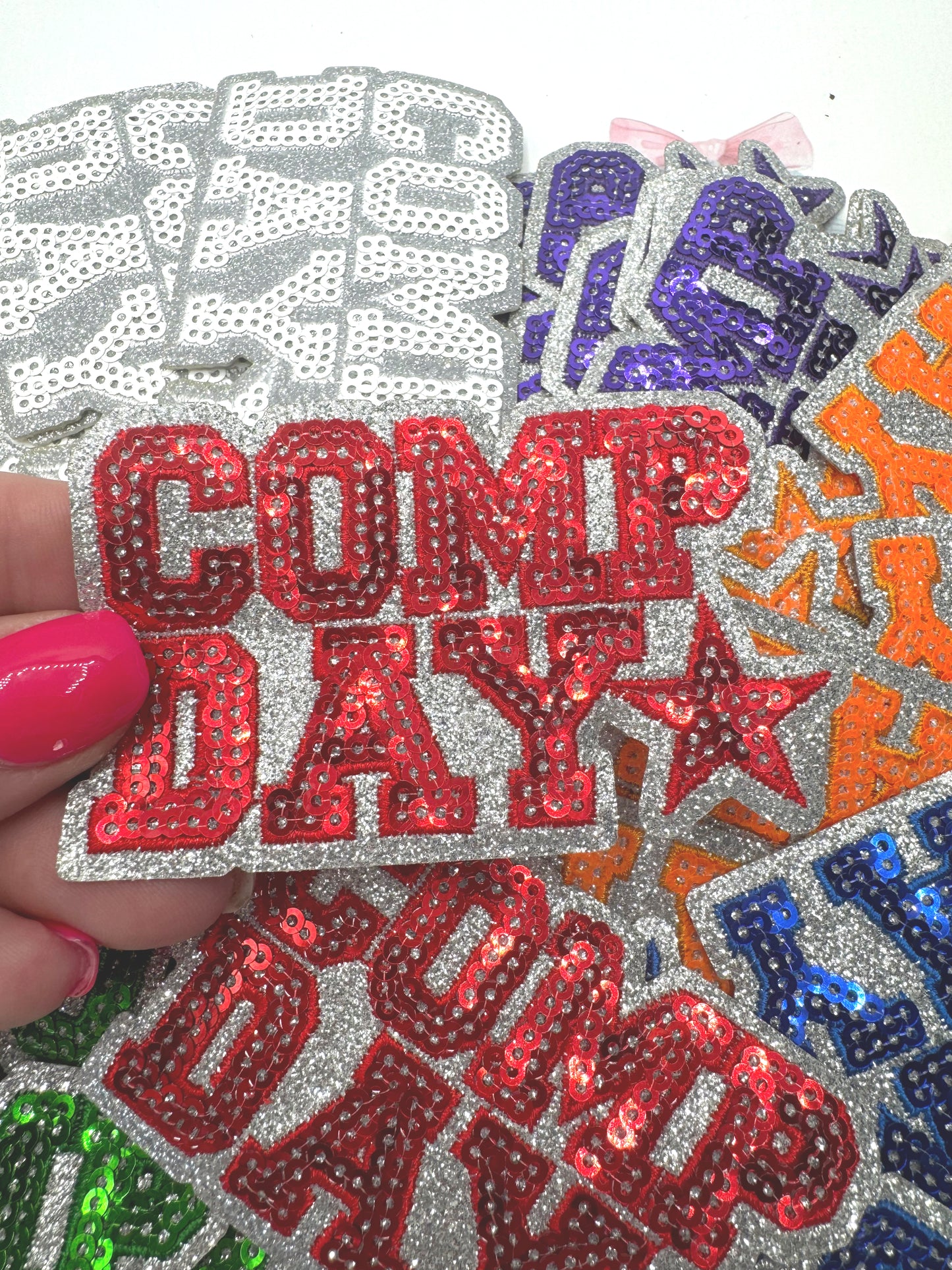 Comp Cheer ~ Glitter and Sequins Cheer Patch
