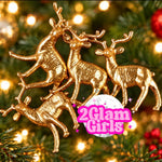 Mini distressed Gold Deer