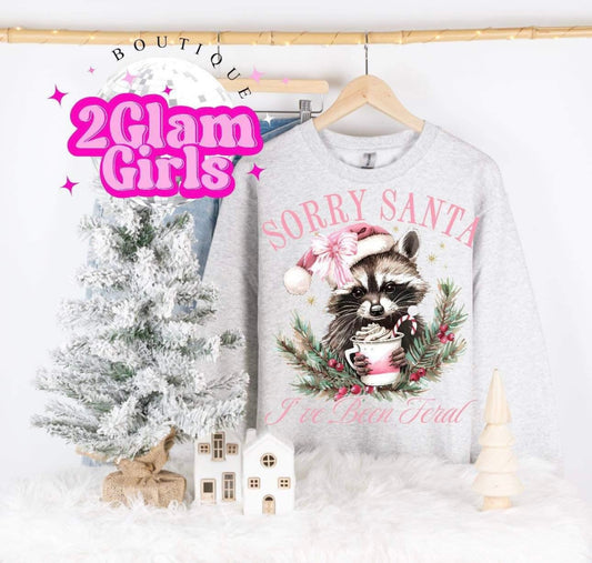 DTF print ~ Sorry Santa