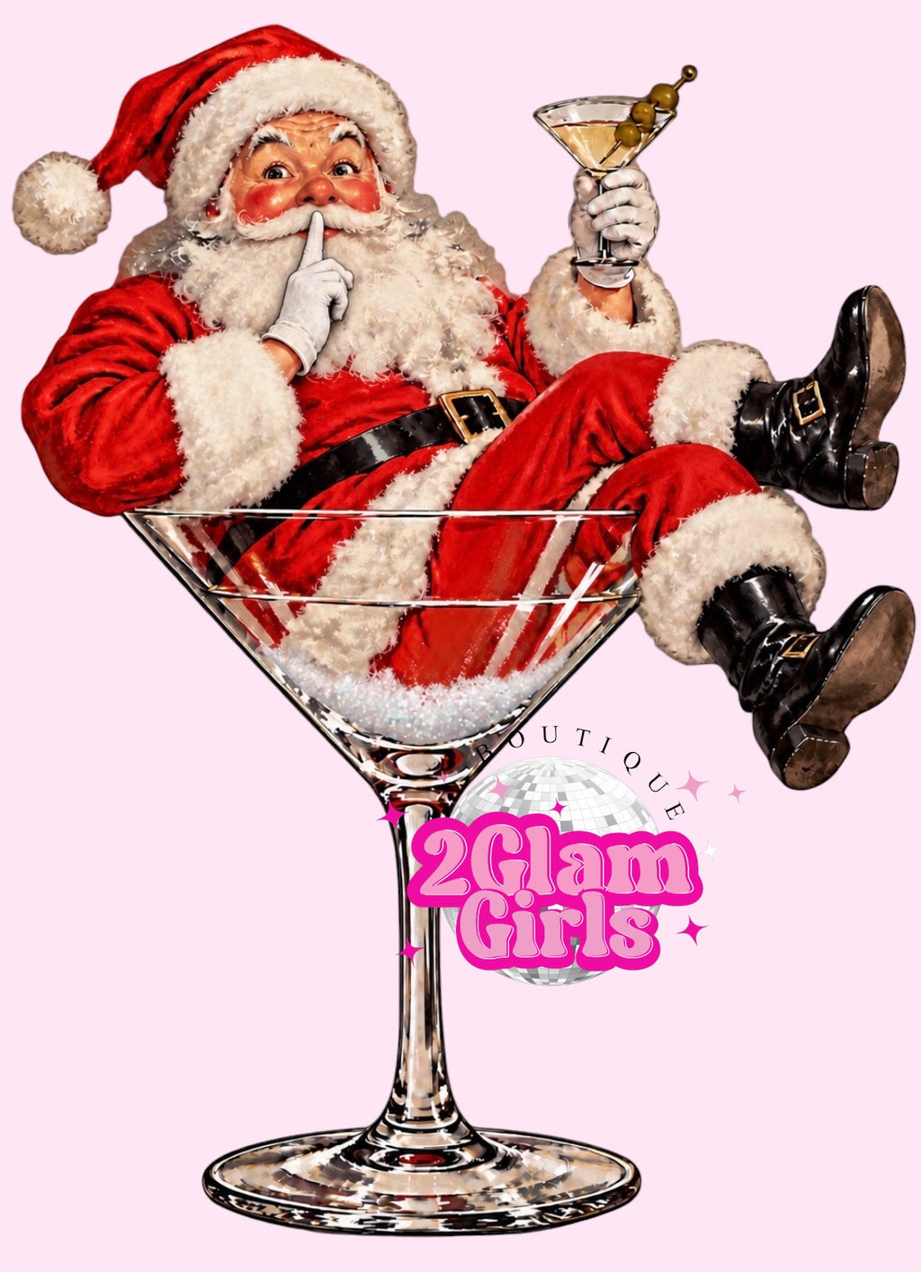 Oversized Santa Martini