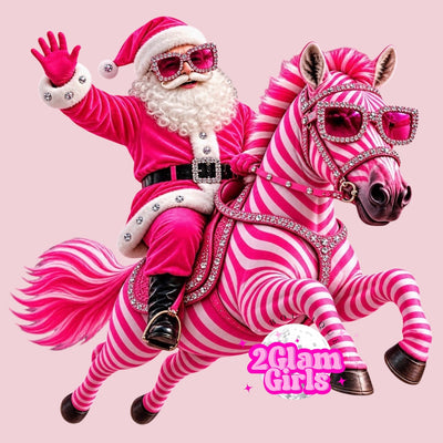 Zebra and Santa 🩷 oversized
