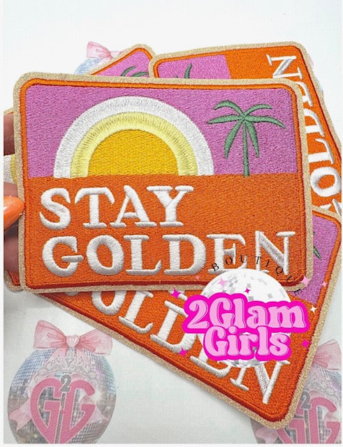 Trucker Hat Patch ~ Stay Golden