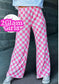 Checkered Print Pants