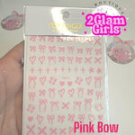 3D Nail Art Stickers ~ Coquette Nail decals ~ High quality nail stickers