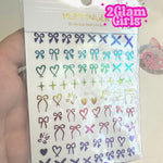 3D Nail Art Stickers ~ Coquette Nail decals ~ High quality nail stickers