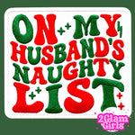 In my Husbands Naughty List