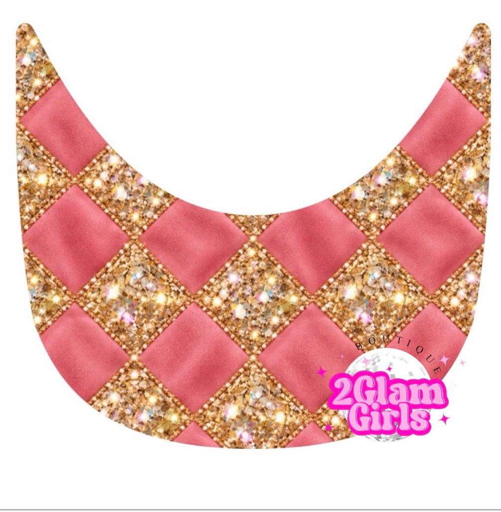 Pink and Gold Santa / Brim