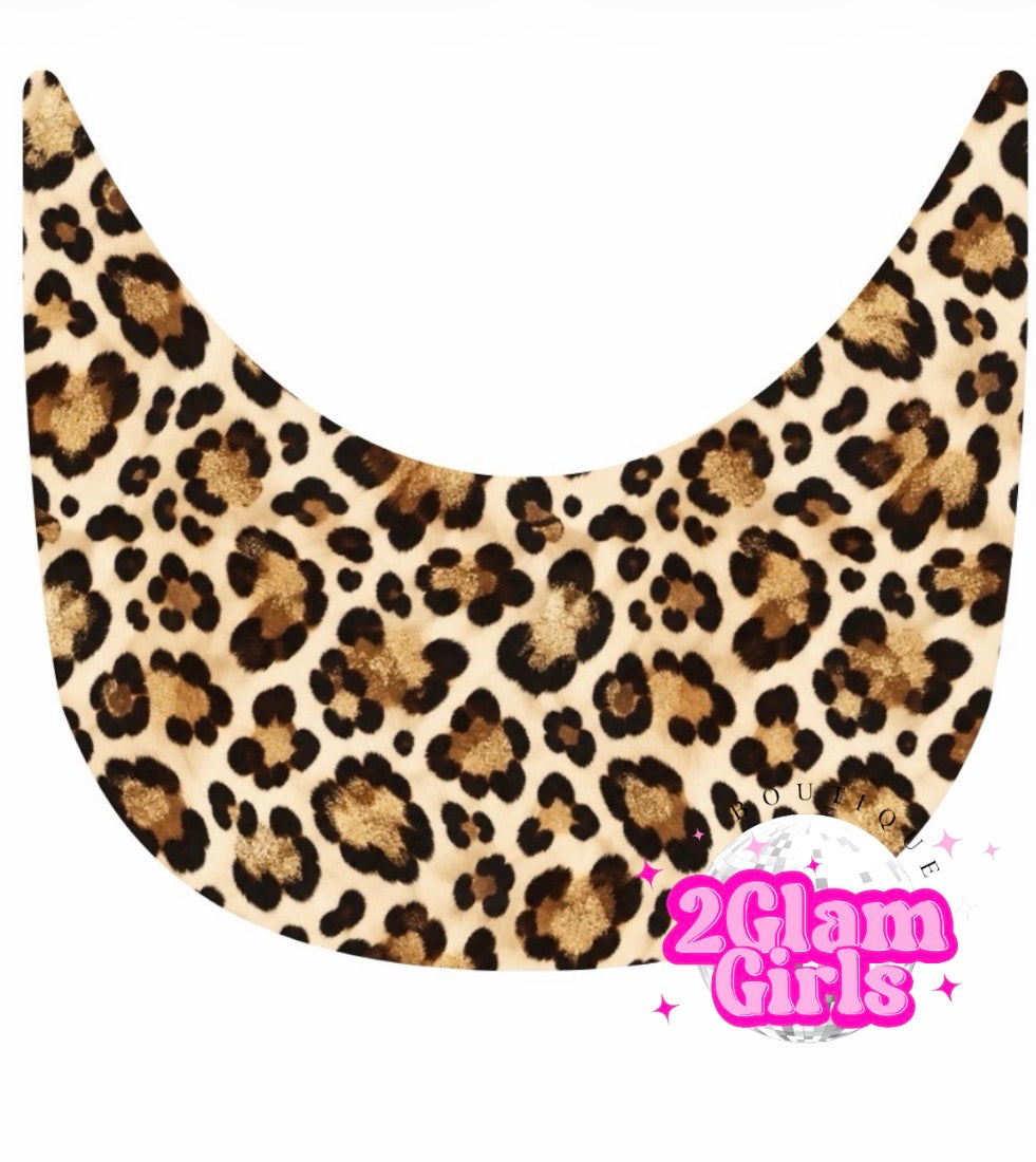 Gold leopard Santa/ Brim