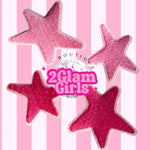 Abstract pink stars