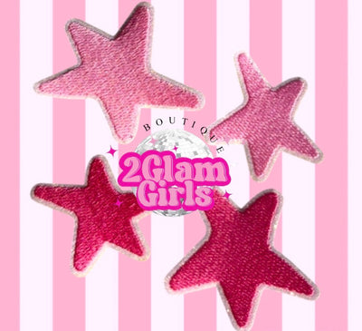 Abstract pink stars