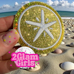 Sand Dollar Glitter Patch