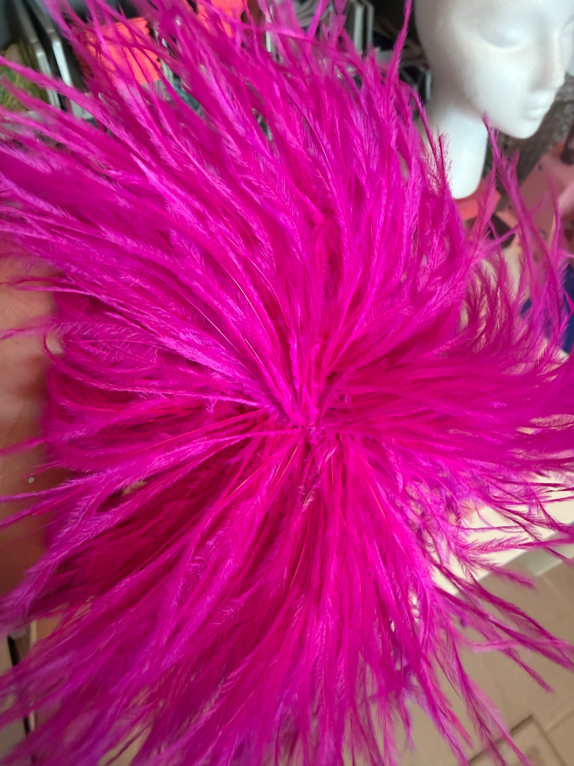 High Quality Ostrich feathers Brooch for trucker Hats
