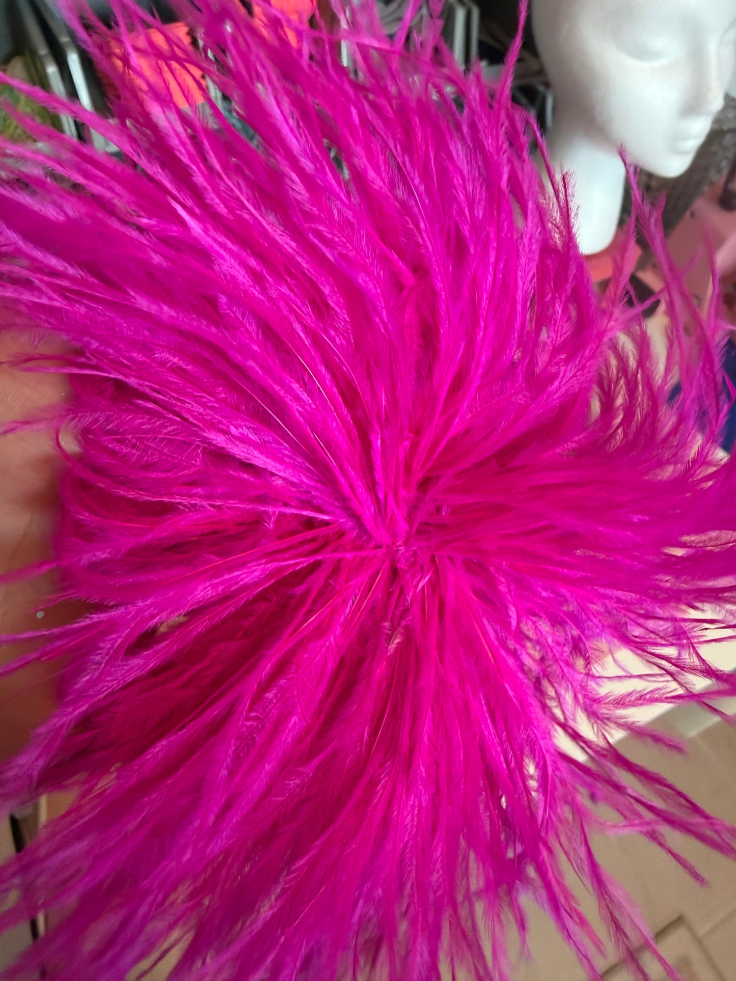 High Quality Ostrich feathers Brooch for trucker Hats