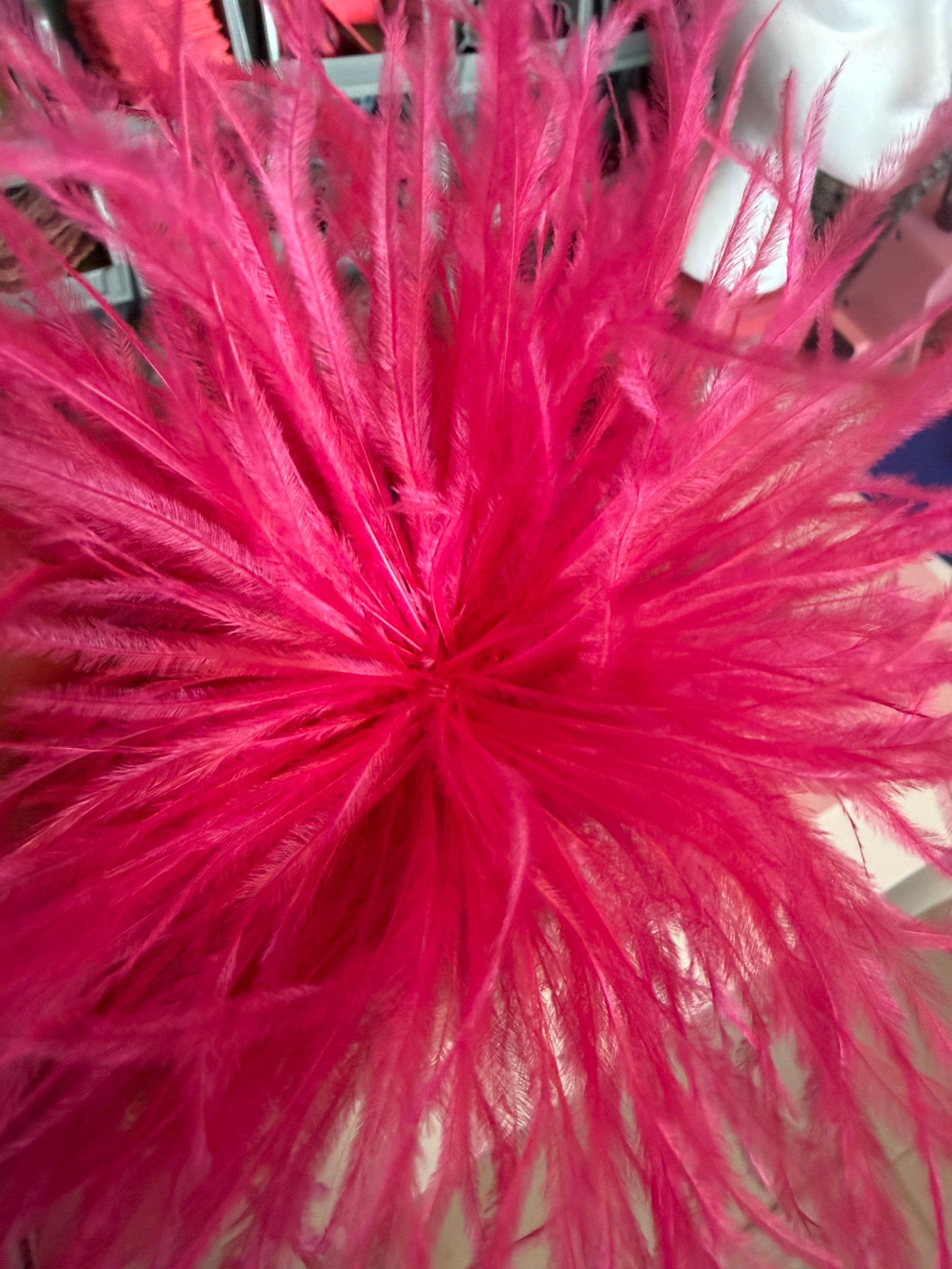 High Quality Ostrich feathers Brooch for trucker Hats