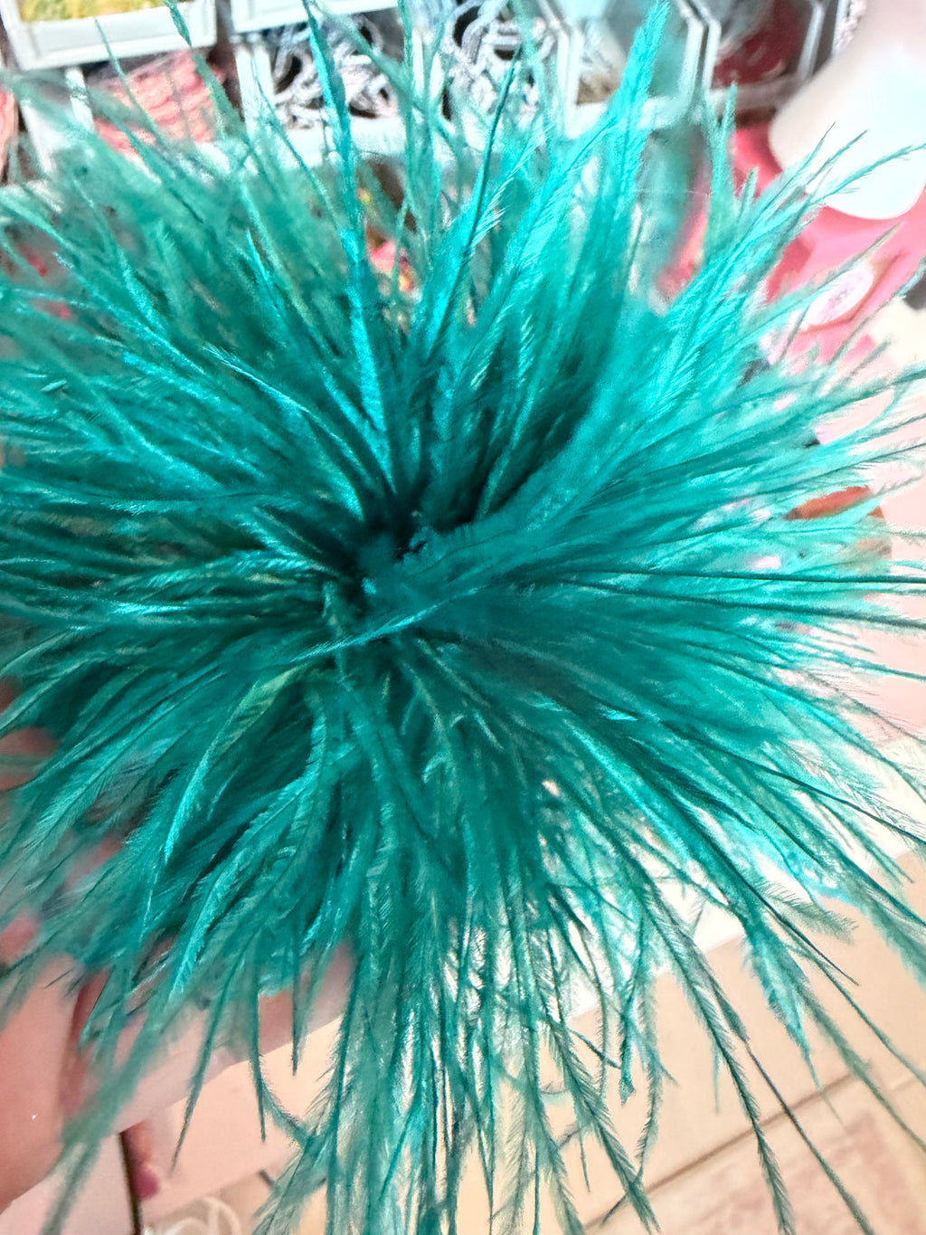 High Quality Ostrich feathers Brooch for trucker Hats