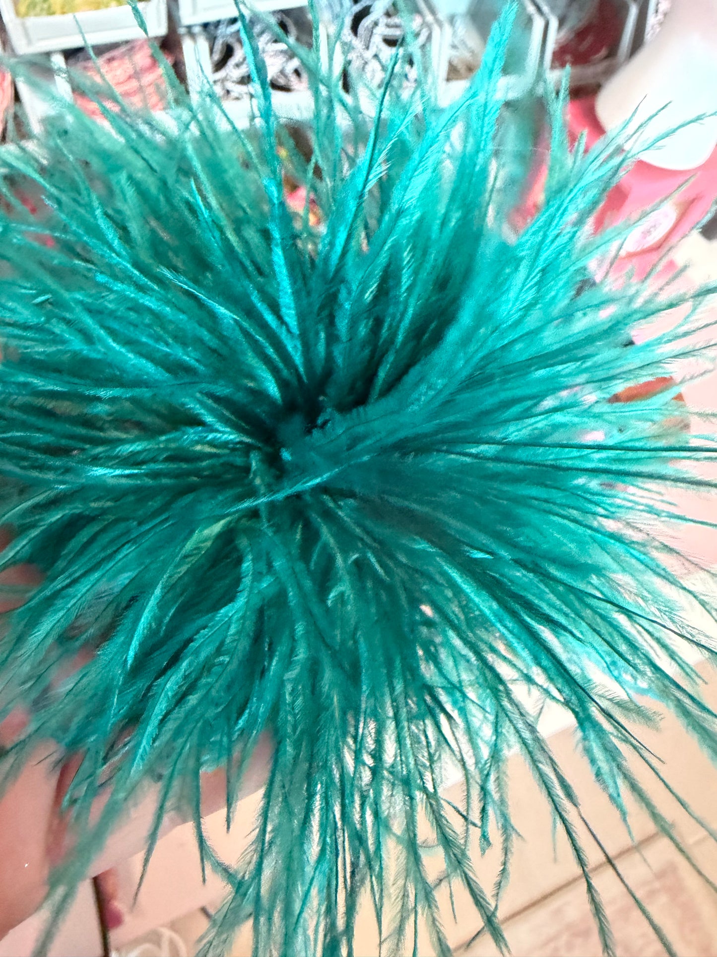 High Quality Ostrich feathers Brooch for trucker Hats