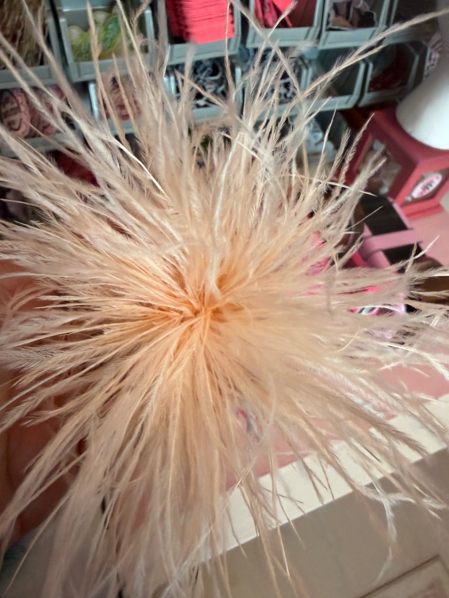 High Quality Ostrich feathers Brooch for trucker Hats