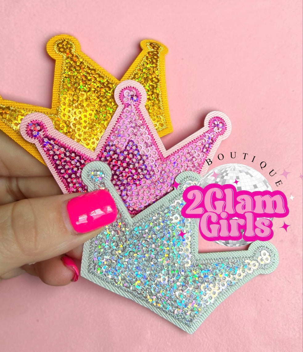 Crown👑 patches in 3 colors