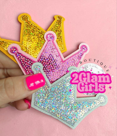 Crown👑 patches in 3 colors