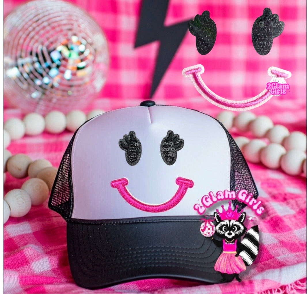 Smiley with Eyelashes patches