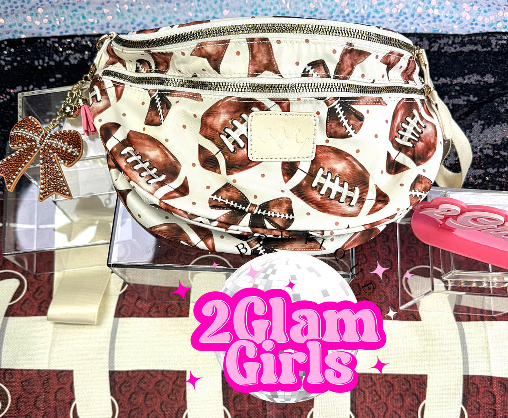 Exclusive 2 Glam Girls Football Bum Bags 🏈🩷🎀