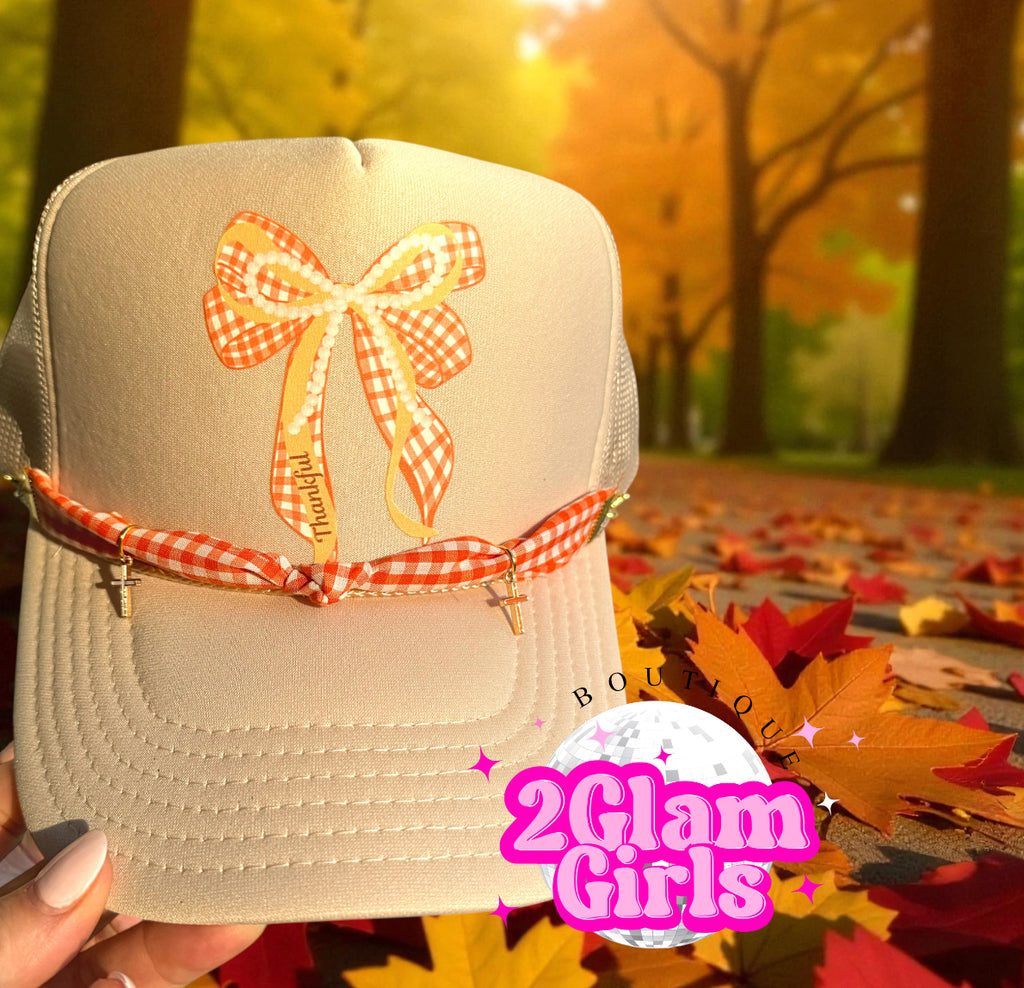 Thankful Bow DTF tranfer ~ Thanksgiving