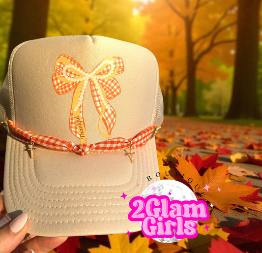 Thankful Bow DTF tranfer ~ Thanksgiving