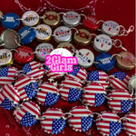Beer Cap and Merica Hat Chains