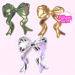 3 colors in Camo side bows / hat bows