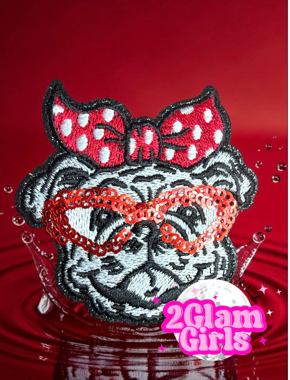 Dawgs with polka dot and Sequins